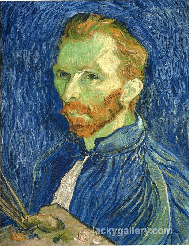 Self Portrait with Pallette, Van Gogh painting